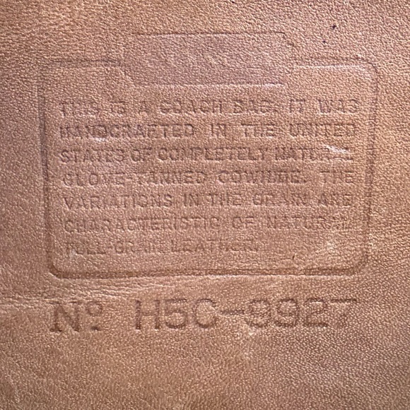 ❤️SOLD❤️Vintage Coach British Tan Willis Bag 9927 - Picture 11 of 12